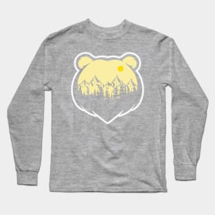 Cute Bear Illustration Long Sleeve T-Shirt